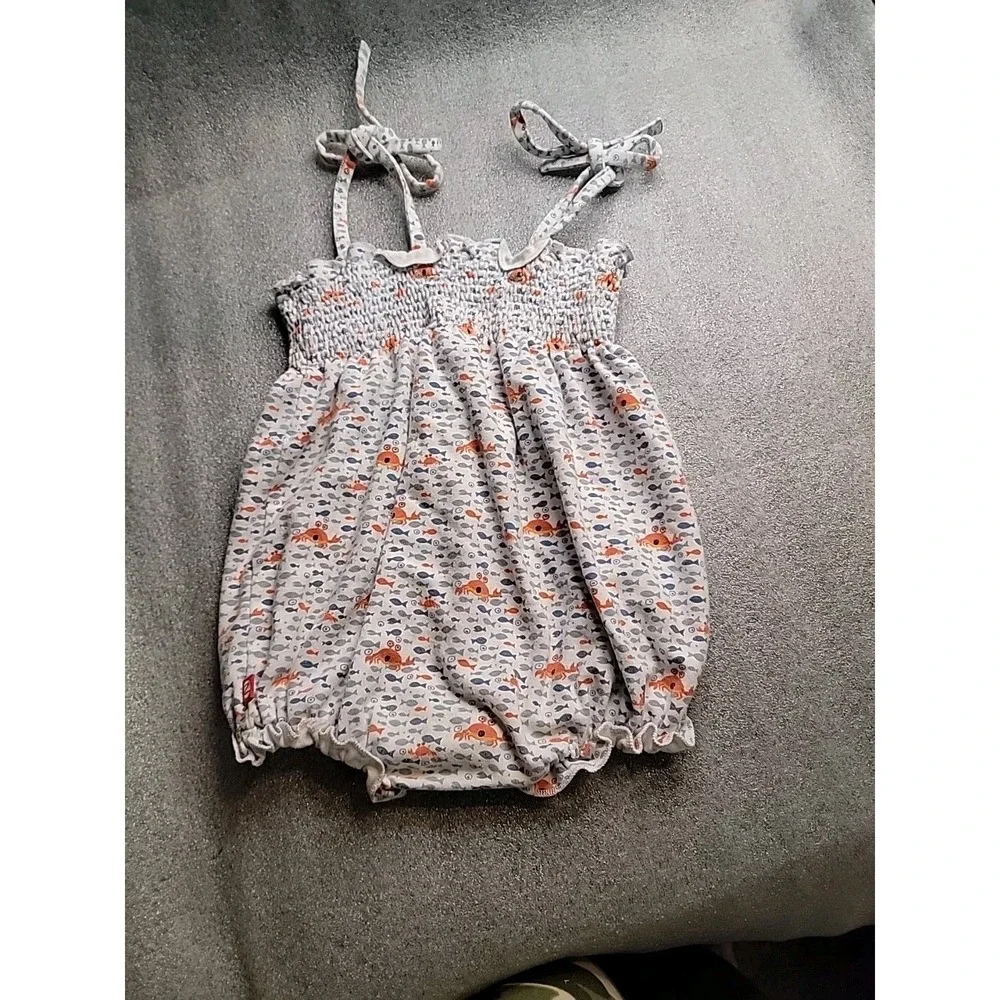 Zutano Crabby Bubble Bodysuit Romper Size 24 Months Adorable‎